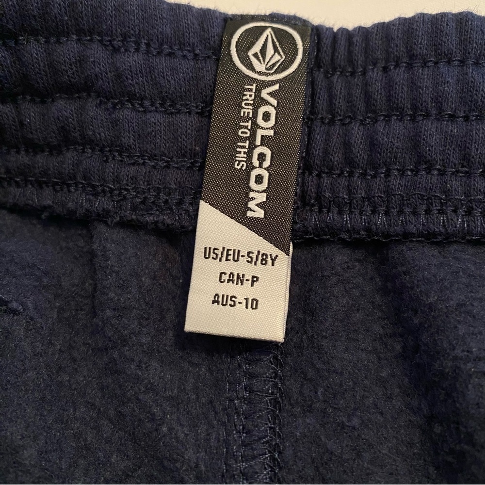Volcom Boy's Athletic Fleece Sweatshorts Navy Blue Size S/ 8 Years - Picture 6 of 6